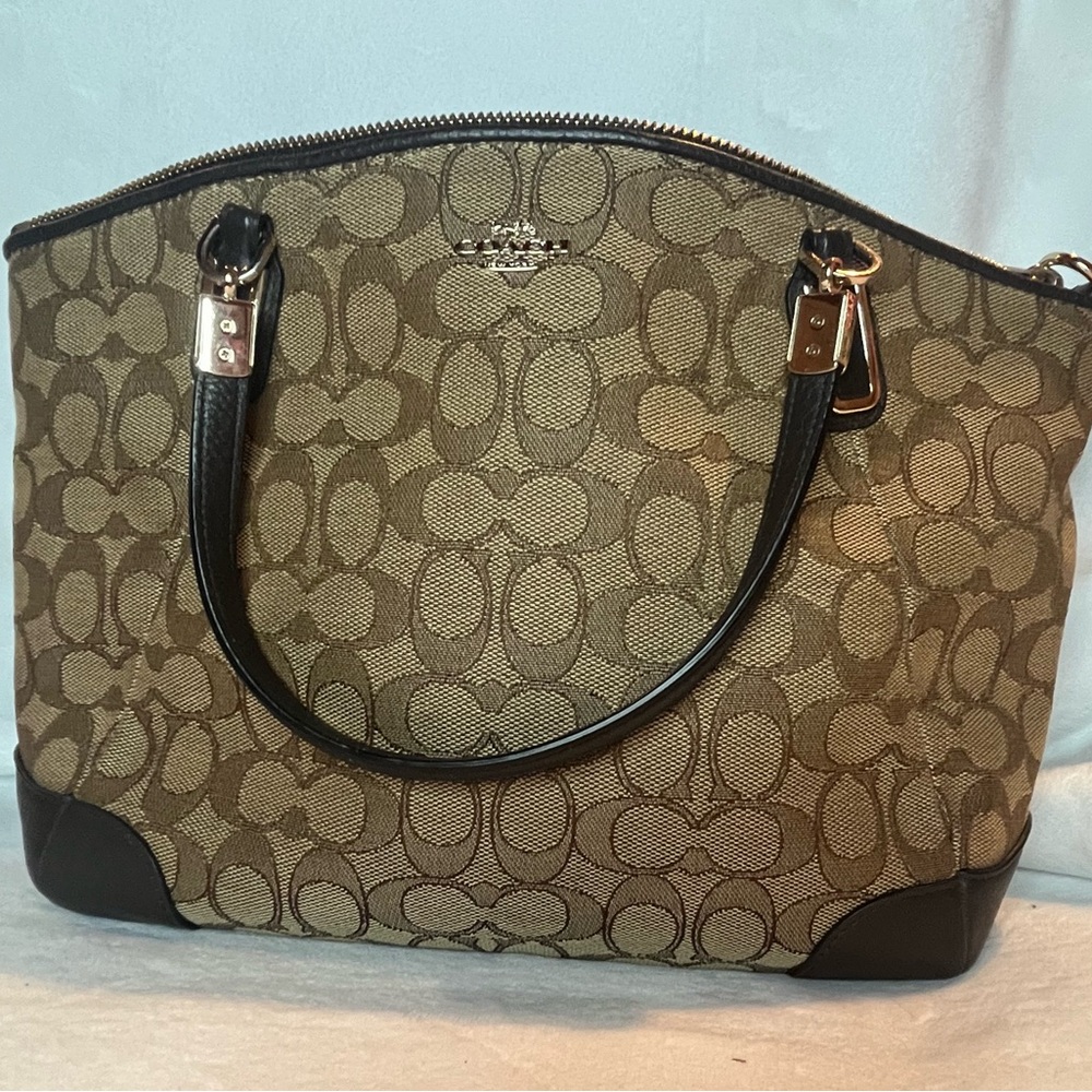 Coach signature jacquard Kelsey satchel